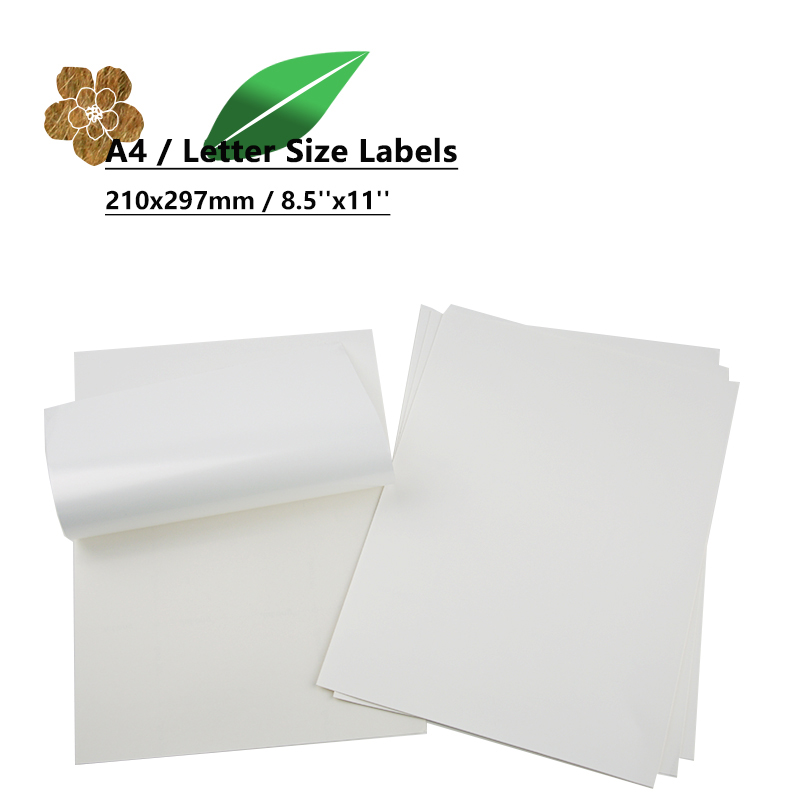 Custom Private Sticker Logo Packaging Labels Writing Self Laminating A3 A4 Label Sheets Printers Laminator Die Cut Machine