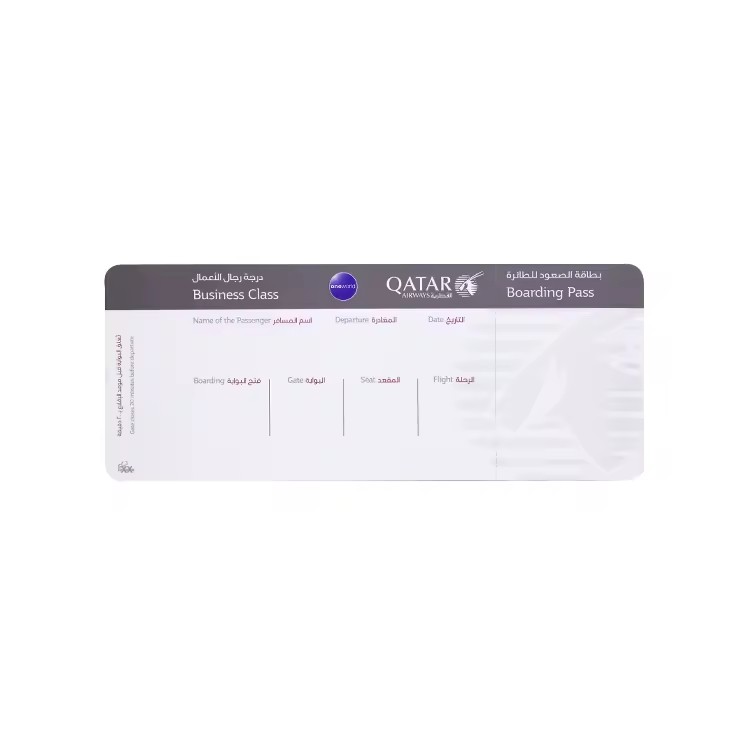 Wholesale Custom Logo Printing Thermal Paper Cheap Flights Tickets Boarding Pass Printing Airline Boarding Pass