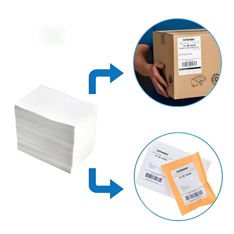 Large Shipping Label Custom 4x6 Commercial Grade Direct Thermal Printing Labels 100x150 Transport Packaging Waybill Stickers