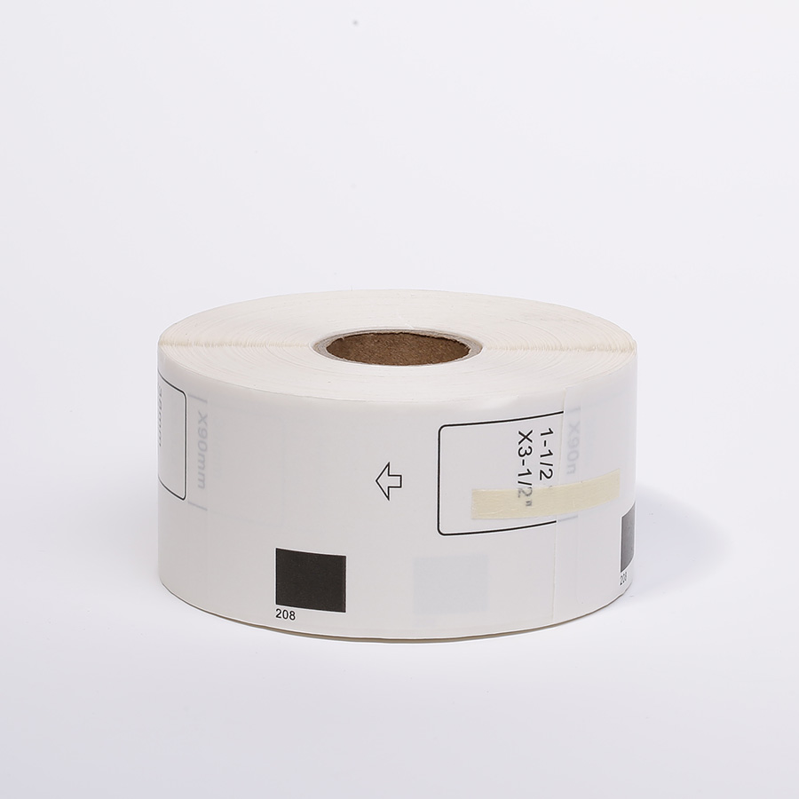 Custom Wholesale Waterproof Self Adhesive DK-11208 DK11208 DK 11208 Compatible Thermal Vinyl Label Roll