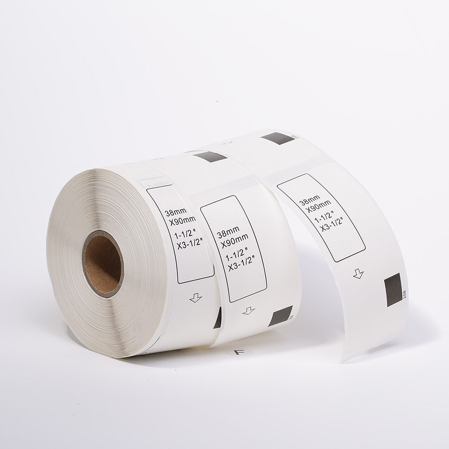 Custom Wholesale Waterproof Self Adhesive DK-11208 DK11208 DK 11208 Compatible Thermal Vinyl Label Roll