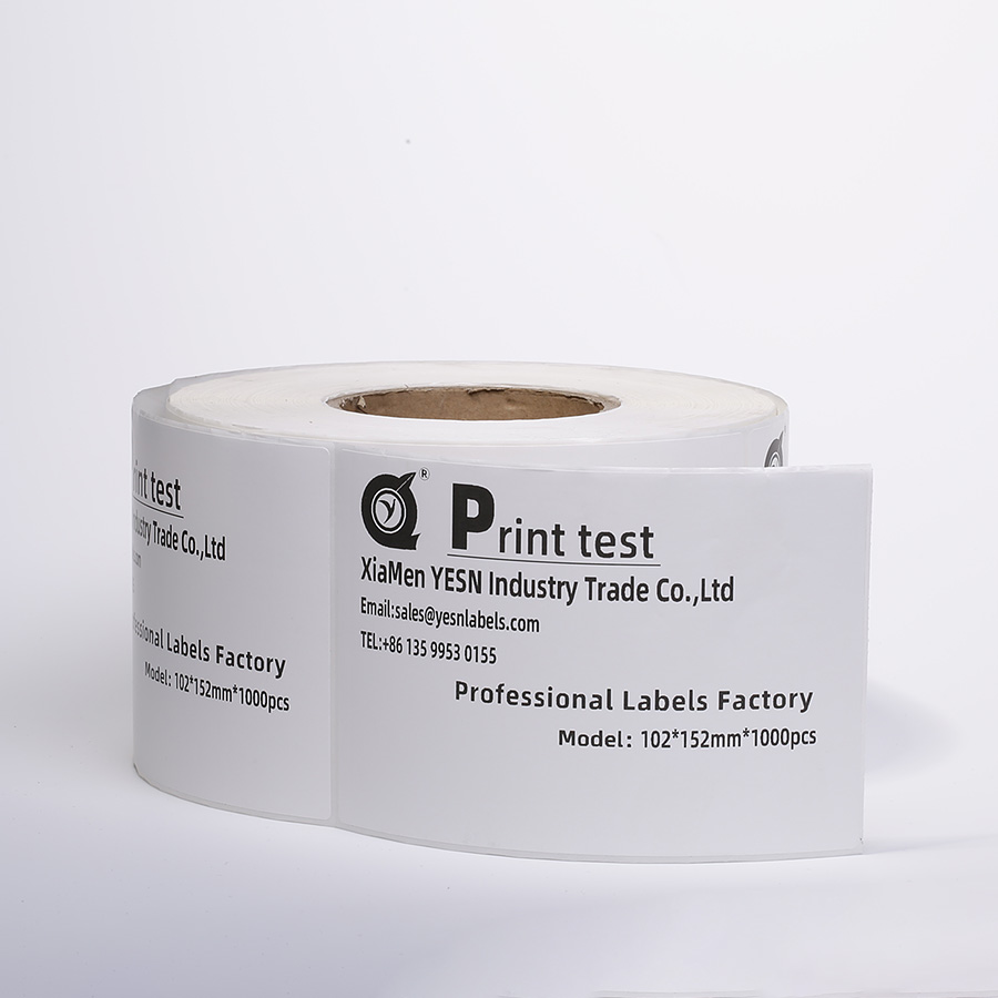 Eco-Friendly Recyclable Sticker Labels Good Quality 4 X 6 Direct Thermal Paper Shipping Label Fanfold Or Roll