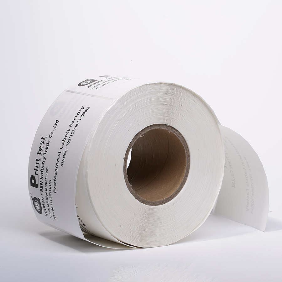 Eco-Friendly Recyclable Sticker Labels Good Quality 4 X 6 Direct Thermal Paper Shipping Label Fanfold Or Roll