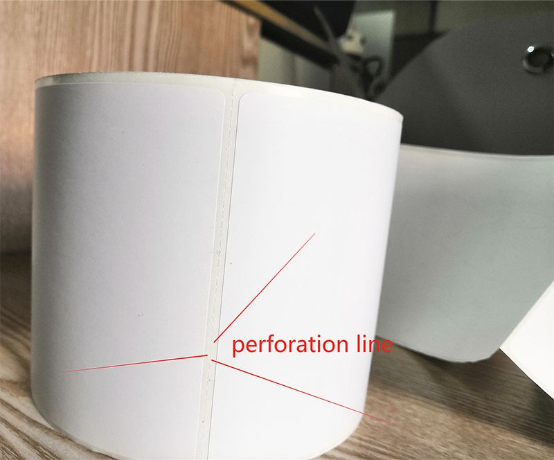 Perforation line dotted line zebra labels directly thermal labels