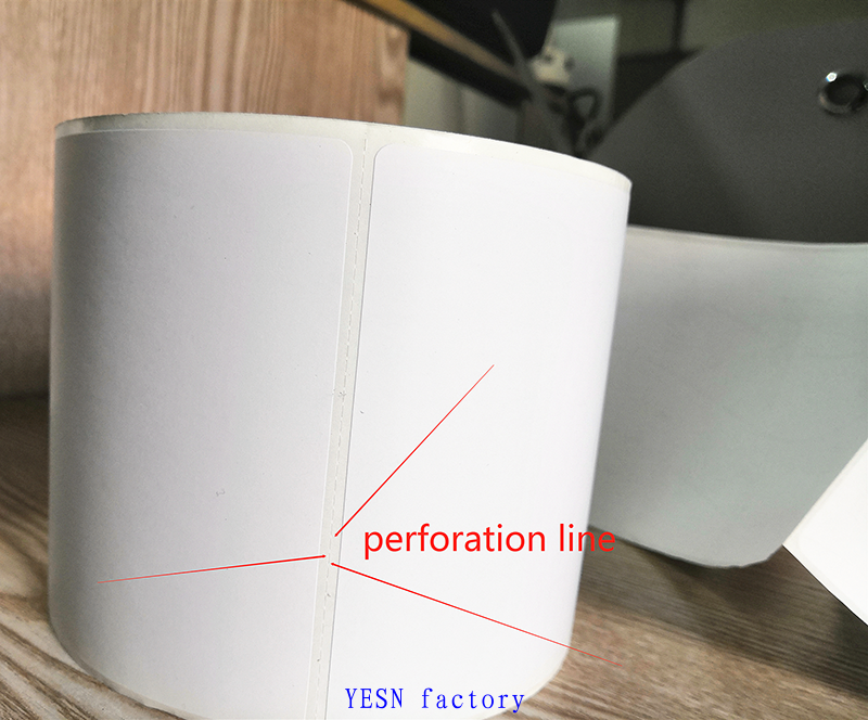 LABELS Size  Printing content  Perforation line  Rolling direction